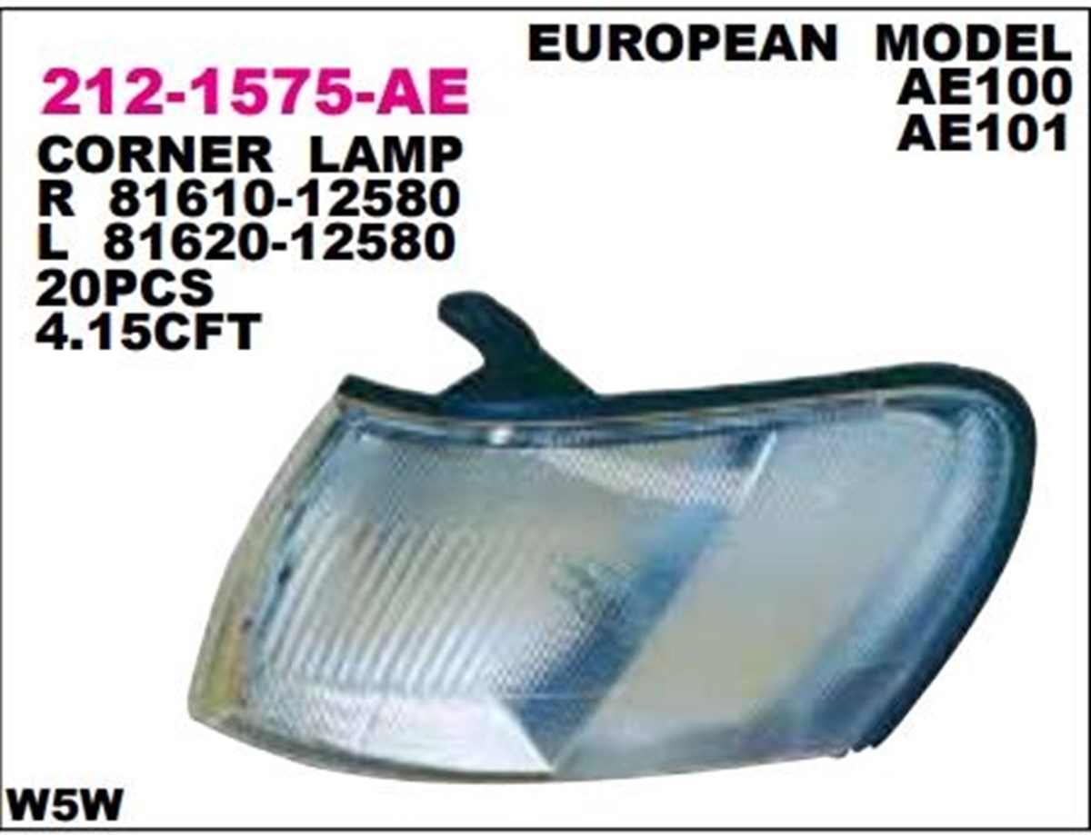 Sinyal Lambası Toyota Corolla 94-98 Sağ 212-1575r | Depo 2121575rae
