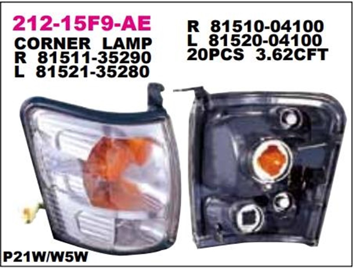 Sinyal Lambası Toyota Hılux Ön 01- Sol Ln 145--212-15f9l | Depo 21215f9lae