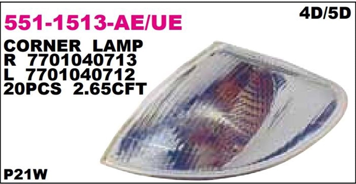 Sinyal Lambası Reno Megan 95- Sol-------551-1513l | Depo 5511513lae
