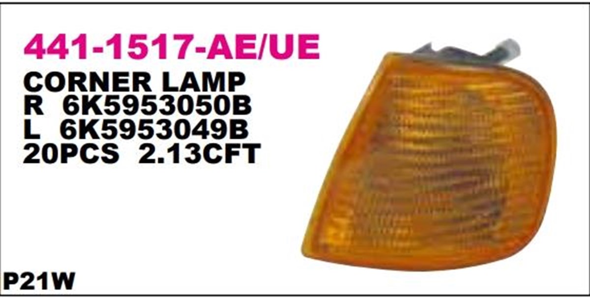 Sinyal Lambası Sarı Vw Caddy Polo Clasic-ön Sağ | Depo 4411517rue