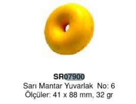 Mantar Yuvarlak İthal No:6 Sarı 41x88mm |