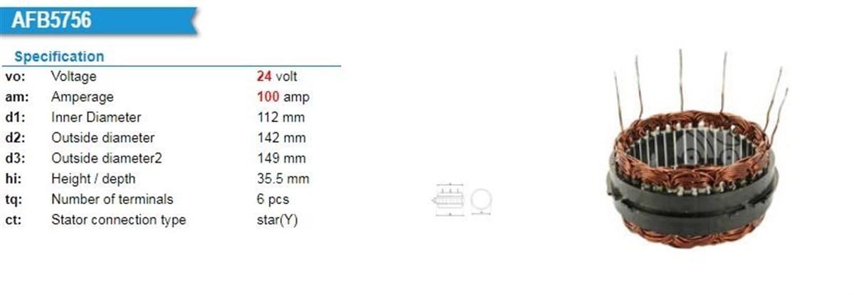 Statör 24v 110ah Mercedes Man Daf Scanıa Travego Bosch Tip Ym R)-nrs 178624-10172-235756-f00m130113-ww Wst397---iç 112 Fatura 3 | Wutse Stt278