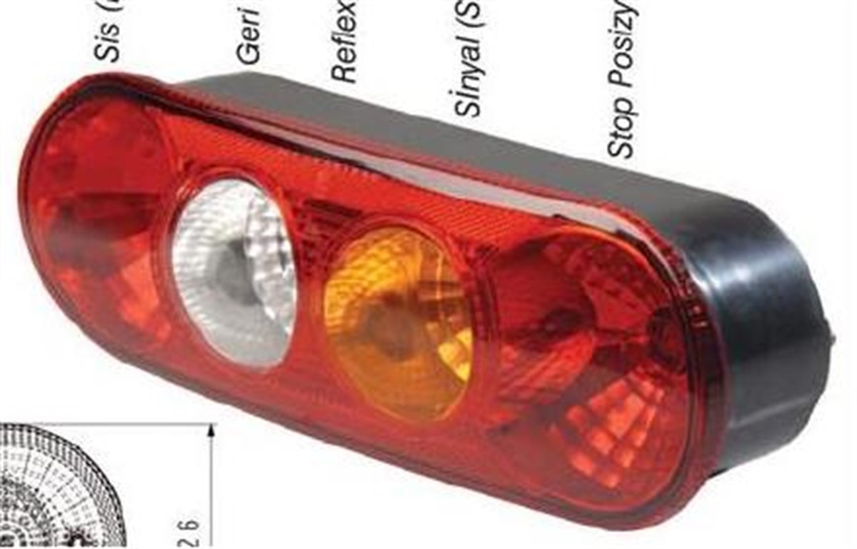 Stop Lamba (duysuz) 2008 Ford Transit Kamyonet Arka | Farba 13216a