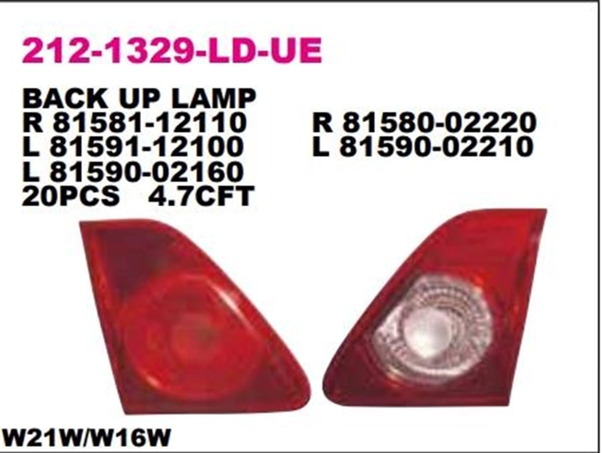 Stop Lambası Toyota Corolla 07-08//iç-sol-sedan-212-1329l | Depo 2121329lldue