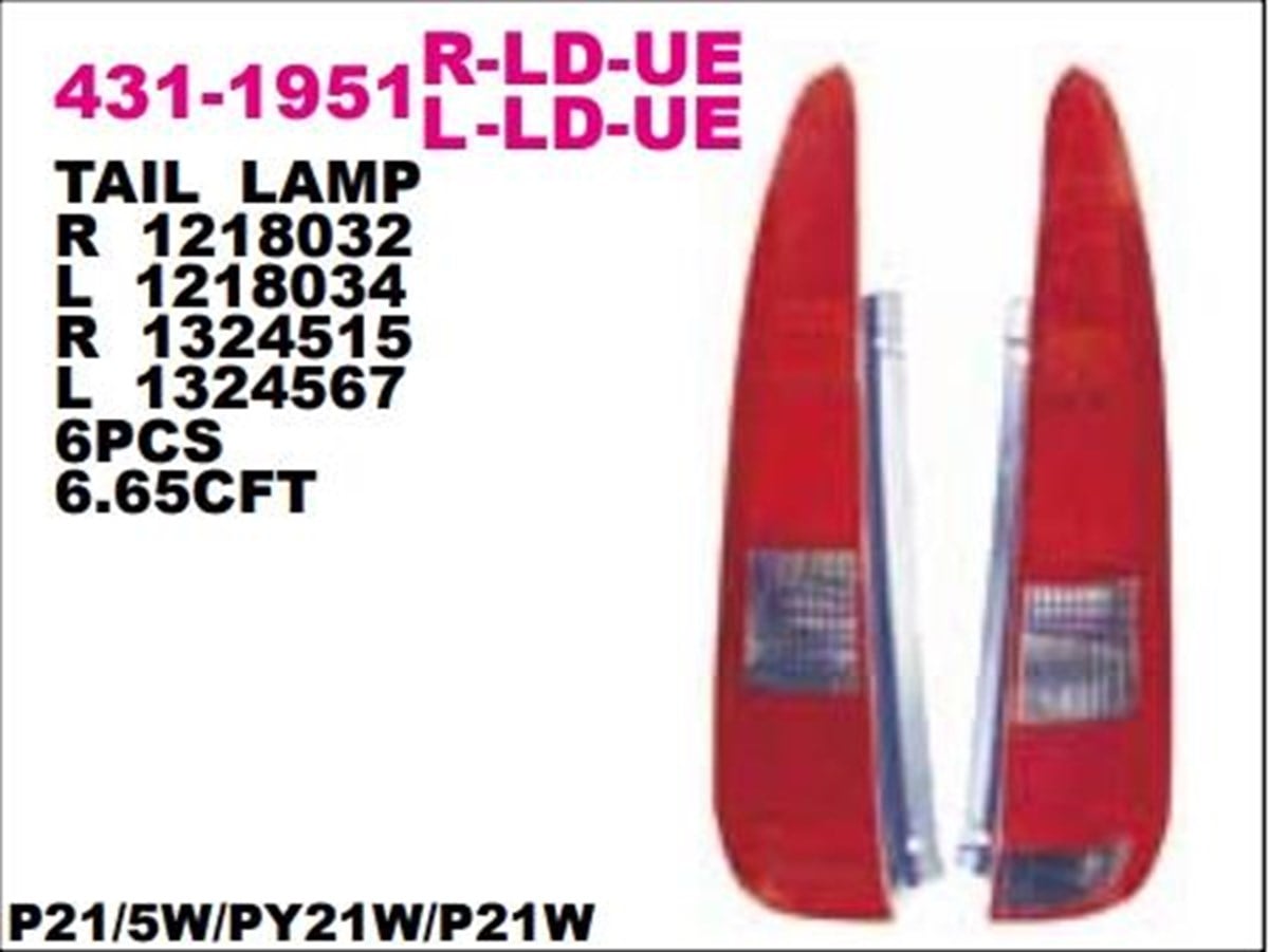 Stop Lambası Ford Fuson 03--sağ 431-1951r | Depo 4311951rldue