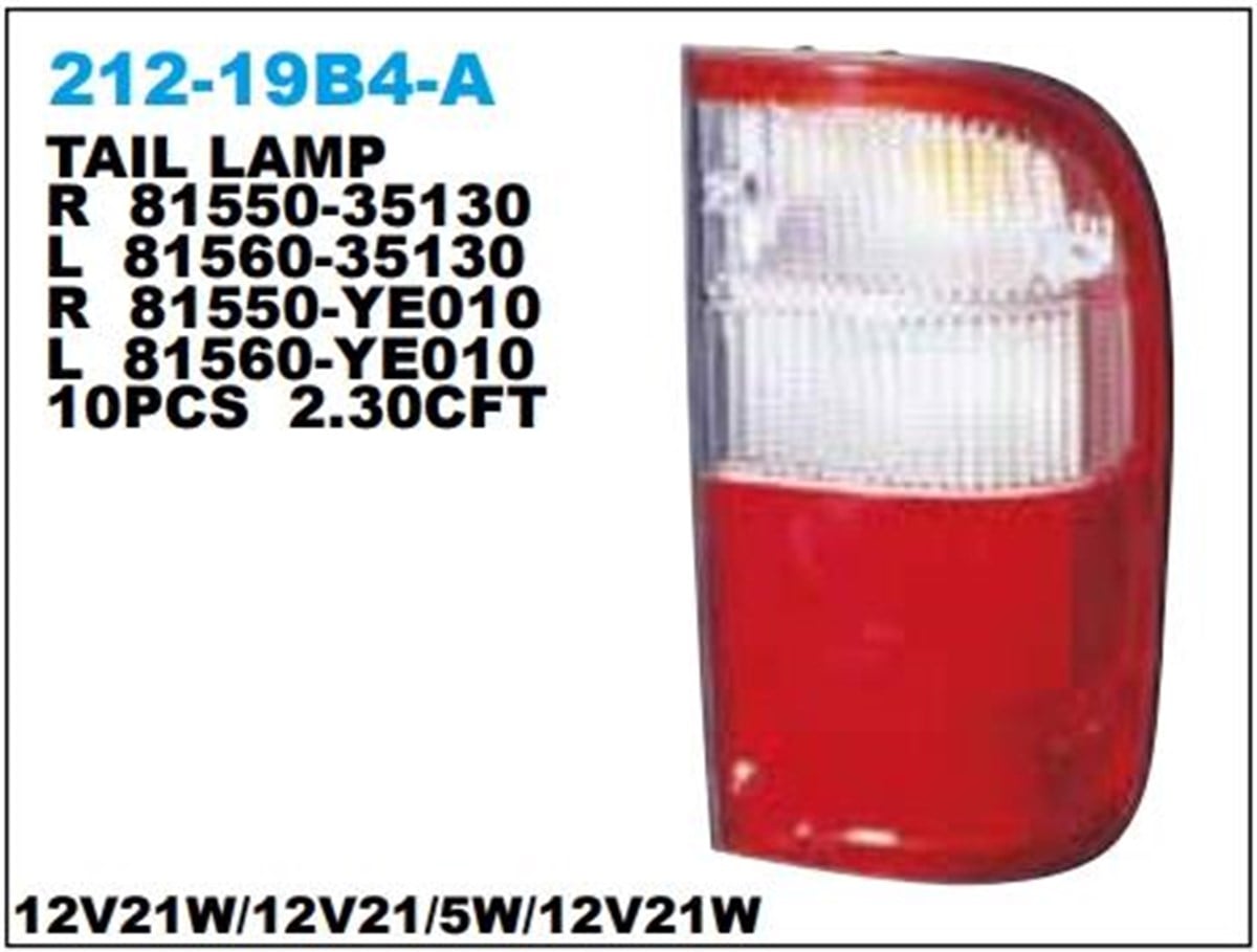 Stop Lambası Toyota Hılux Sol 98----------212-19b4l | Depo 21219b4lae
