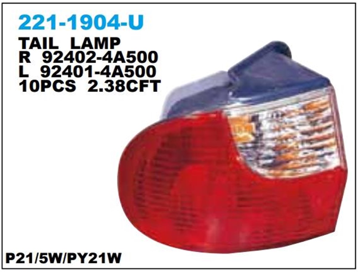 Stop Lambası Hyundai Starex 01-05-sağ----221-1904r | Depo 2211904ru