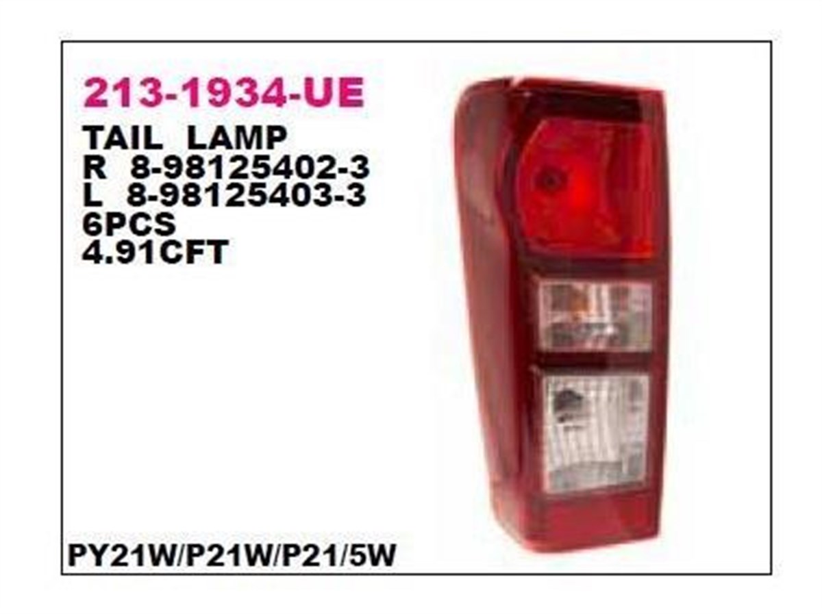 Stop Lambası Sol Isuzu Dmax D-max 12- Duysuz | Depo 2131934lue