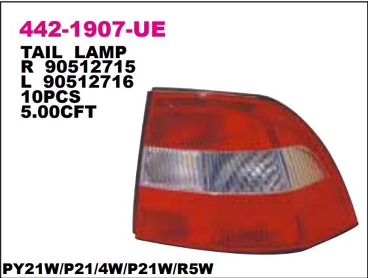 Stop Lambası Opel Vectra 96-/ Sol -442-1907l | Depo 4421907lue