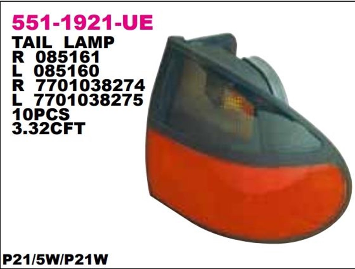 Stop Lambası Renault Laguna 95- Sağ 551-1921r | Depo 5511921rue
