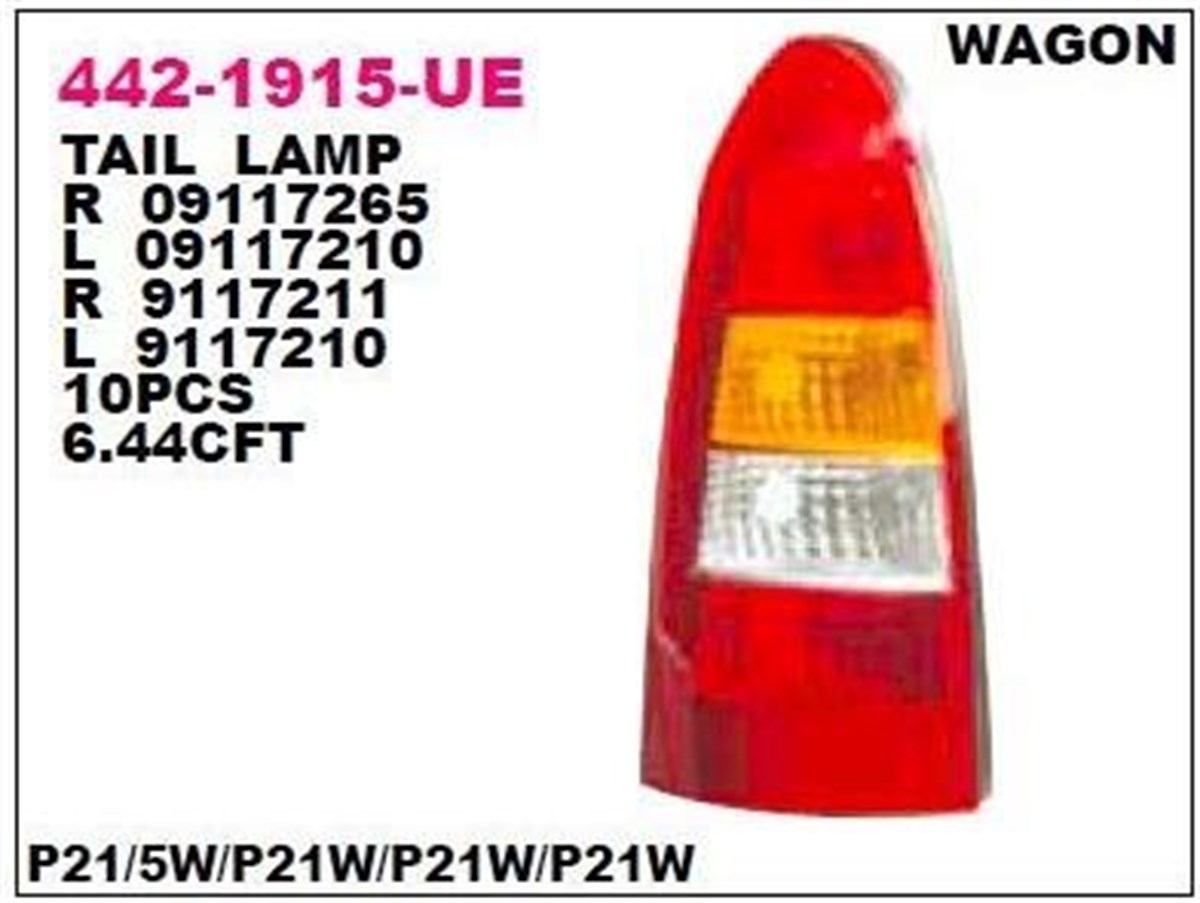 Stop Lambası Sağ Astra-g 98- Sol | Depo 4421915lue