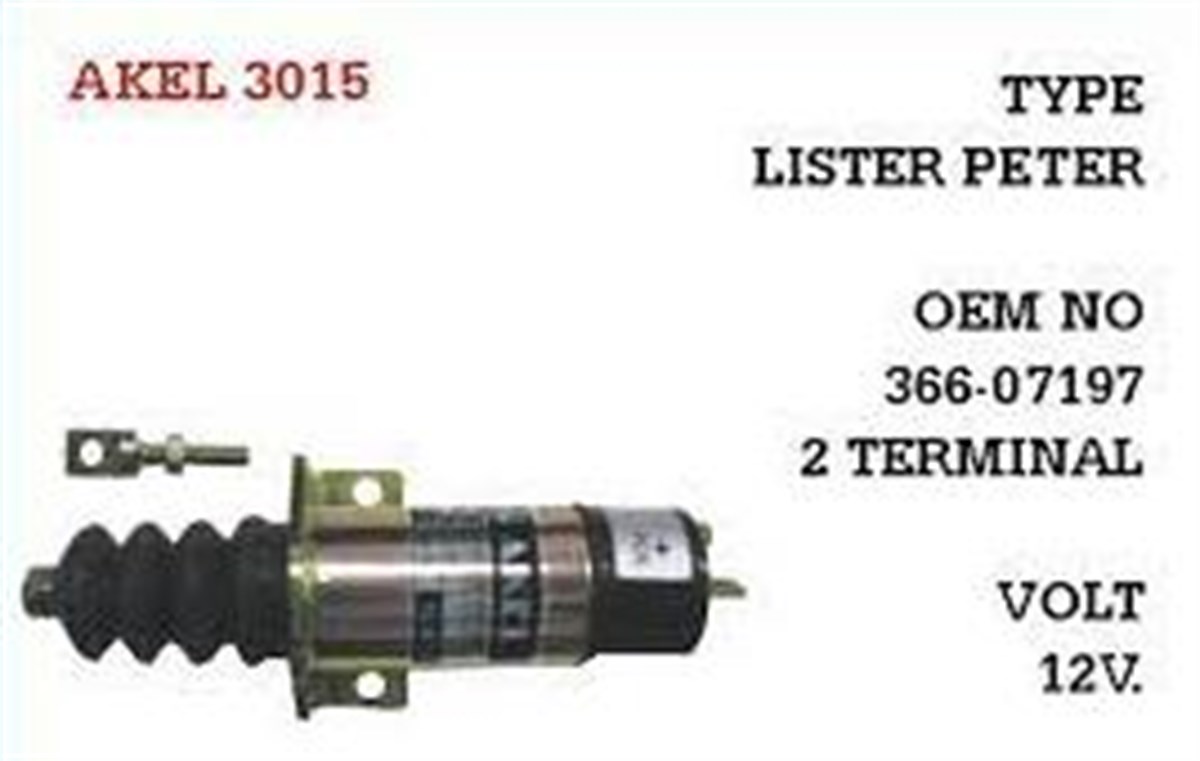 Stop Otomatiği 12v Lister Peter  Oem Reference 36607197 Oem Reference Mxl1450-12v | Akel 3015