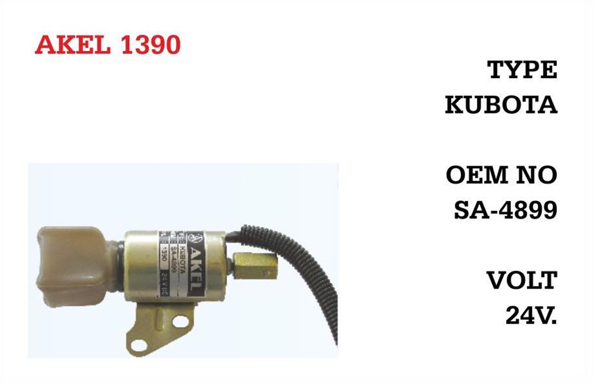 Stop Otomatiği 24v Kubota | Akel 1390