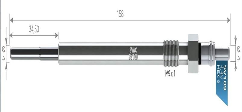 Kızdırma Bujisi 4.4v Doblo Bravo Opel 0250403011 | Svac Sv109