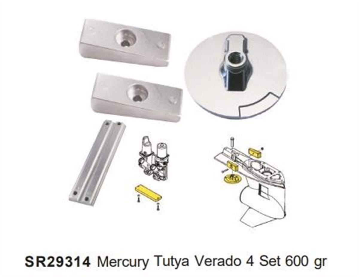 Tutya Mercury Verado 4 Set Alüminyum |