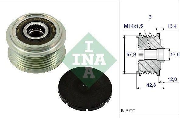 Alt.kasnağı 6kan Toyota Corolla Auris Yaris | Valeo 588424