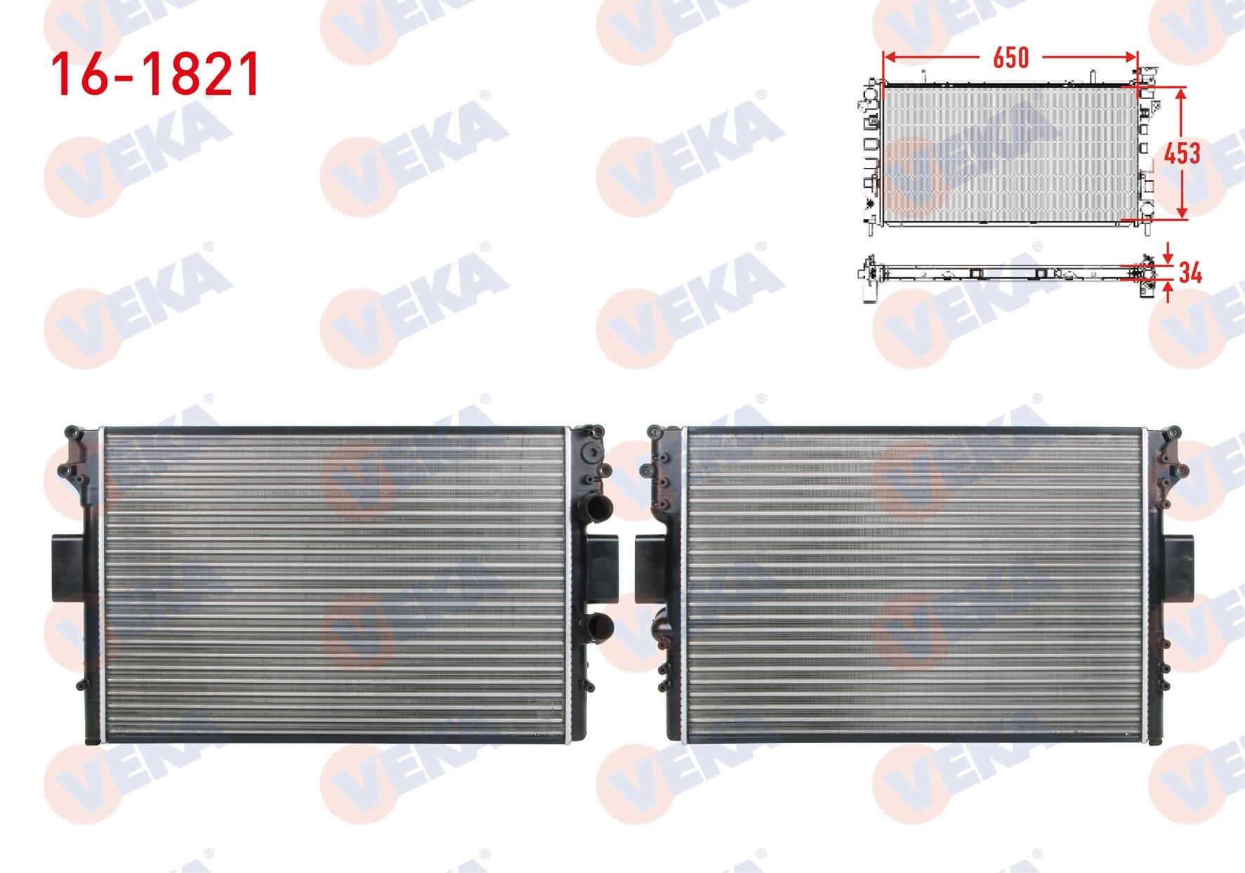 Radyatör Su Radyatörü Mekanik Iveco Daıly Iıı (35c) 2.8 D M-t Ac+/- 1999-2006 İveco Daily Iıı 3 99488591 99487905 504008110 | Veka 161821