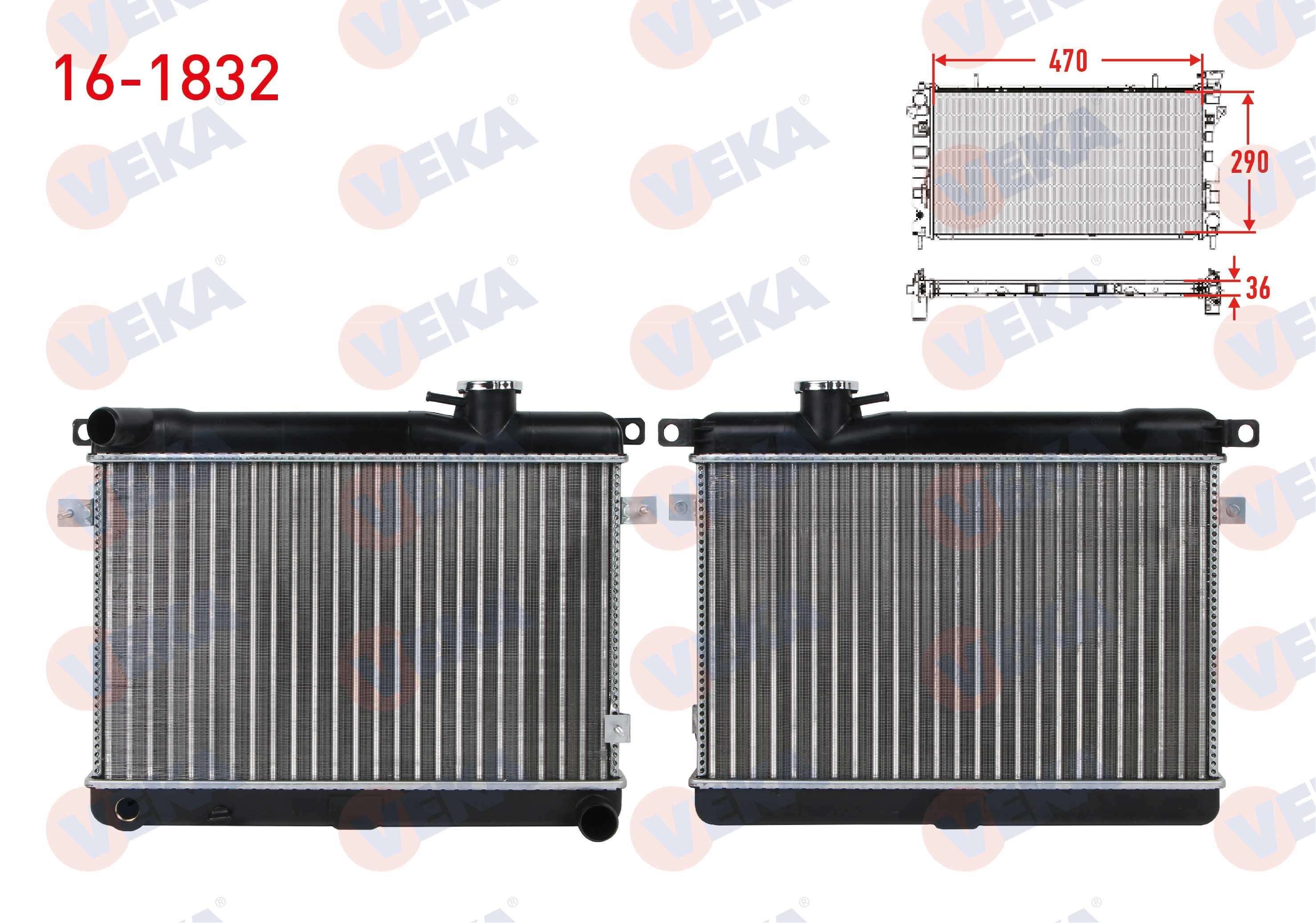 Radyatör Su Radyatörü 3 Sıralı Süper Slx Fiat 131 | Veka 161832