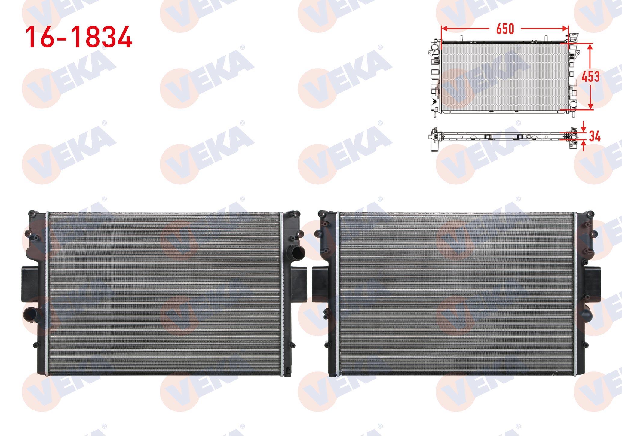 Radyatör Su Radyatörü Mekanik Iveco Daıly Iv (35c) 3.0 D M-t Ac+/- 2006-2011 | Veka 161834