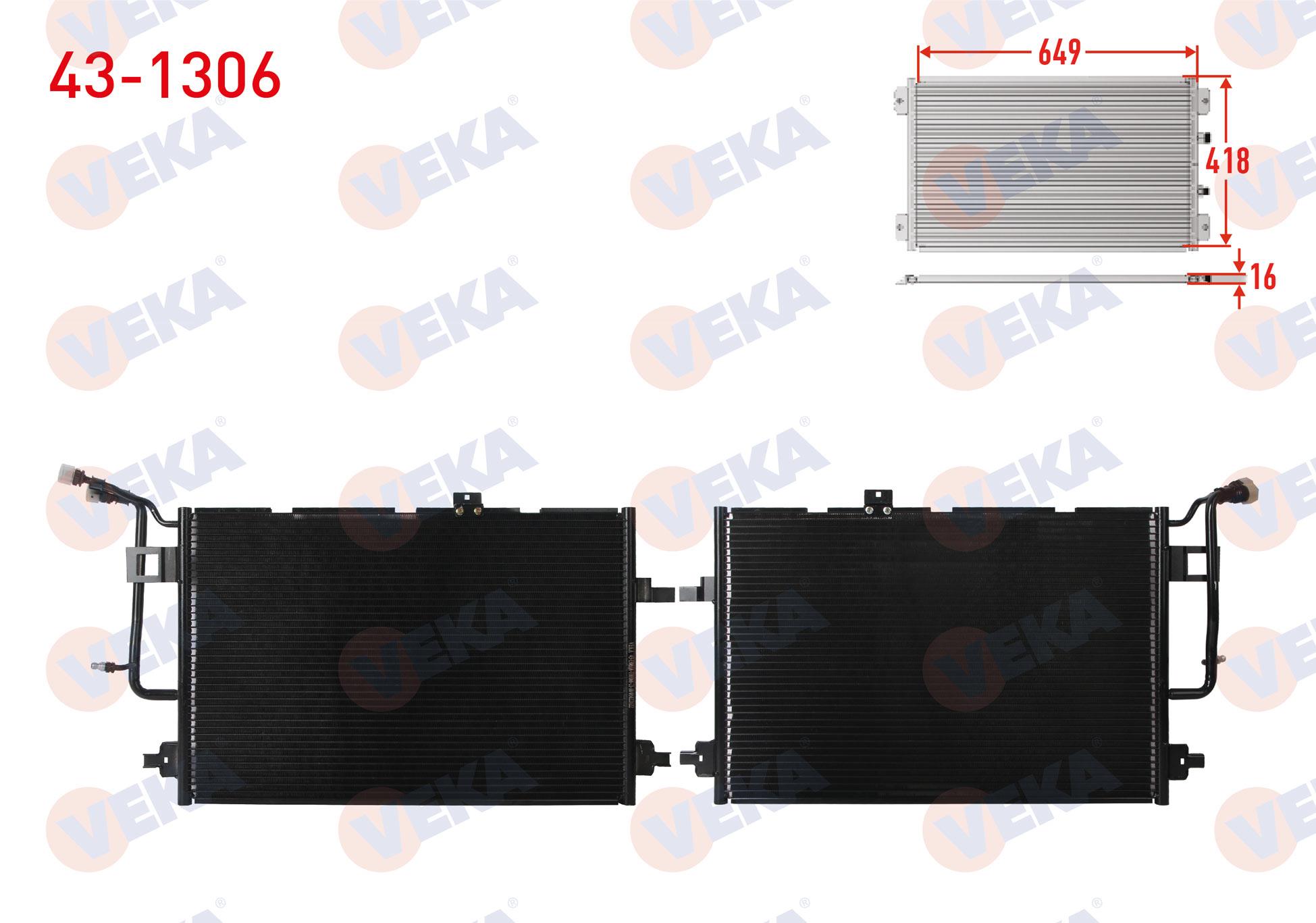 Klima Radyatör Audı A6 (4a, C4) 2.5 Tdı 2001-2004 Veka 431306 4b0260403aa 4b0260401r 4b0260403d 4b0260401g 8d0959482a | Veka 431306