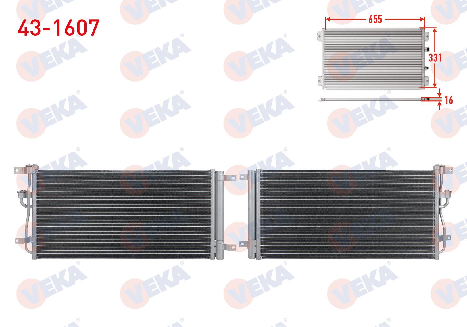Klima Radyatörü Chevrolet Captıva Opel Antara (c140) 2.0 D 2012-2014 | Veka 431607