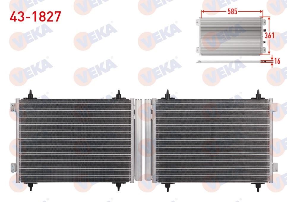 Klima Radyatörü Fiat Scudo (270) 1.6 Mjt 07- | Veka 431827