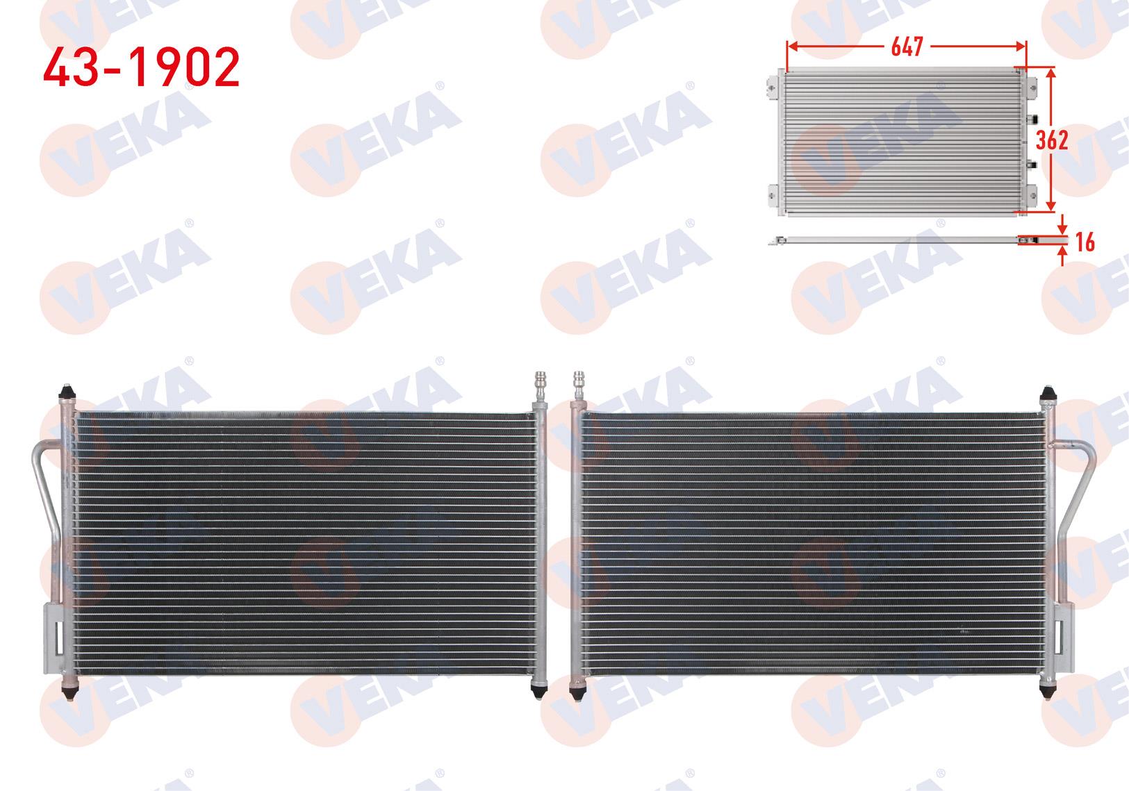Klima Radyatörü Ford Focus 1 2 1,4 1,8tdcı 1,6 (98-04) | Veka 431902