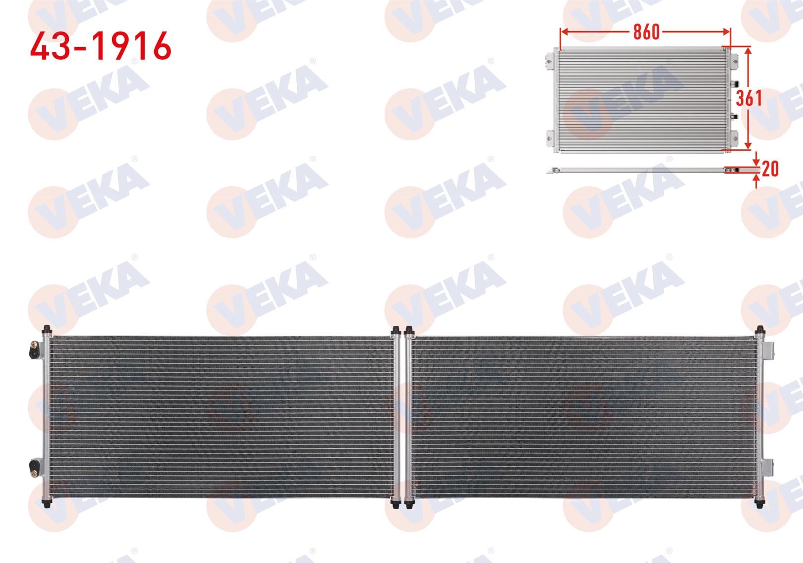 Klima Radyatörü Ford Transit (v184) 2.0 Dı 2000-2006 | Veka 431916