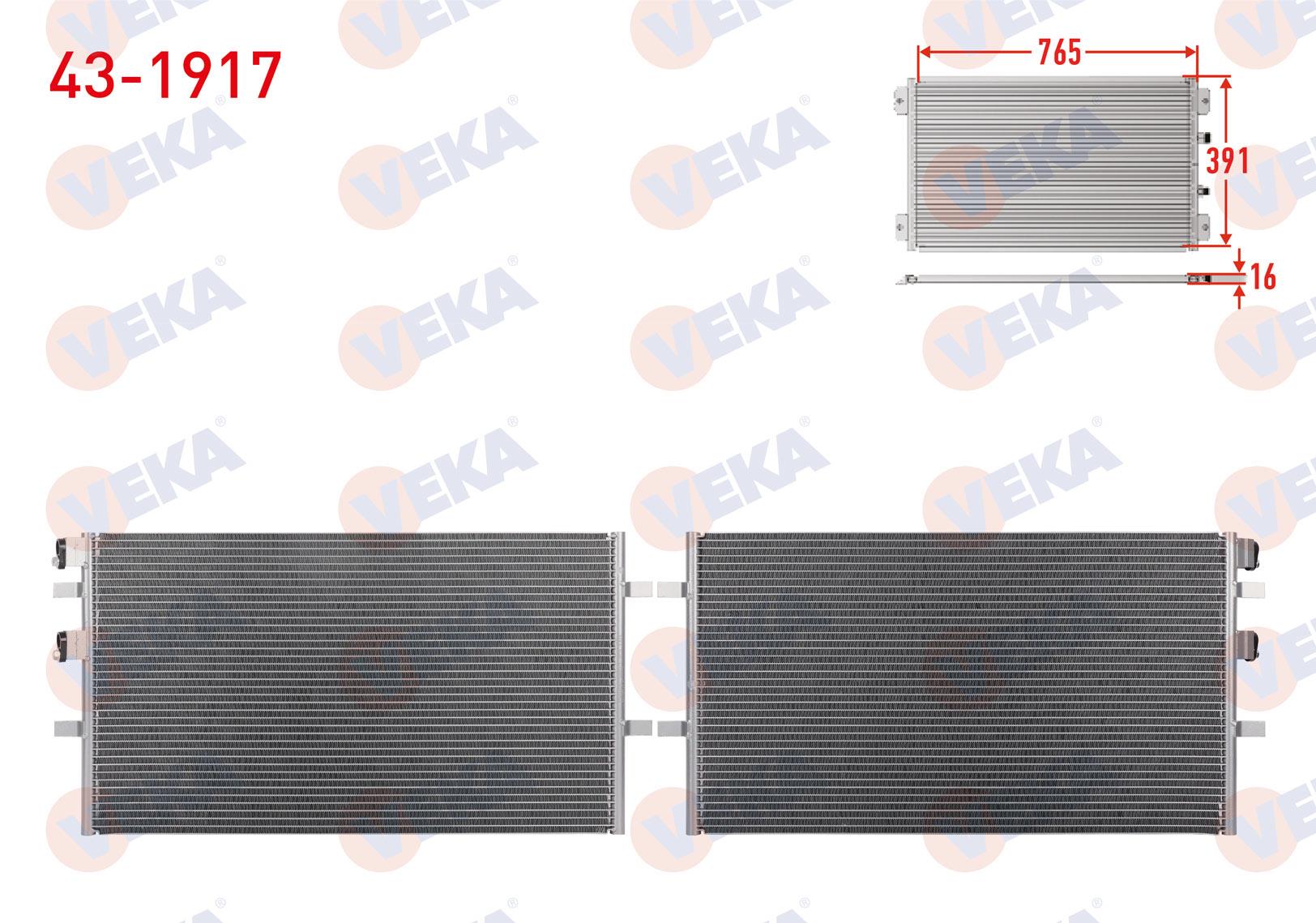 Klima Radyatörü Ford Transit (v347) 2.2 Tdcı M-t 2006-2014 V348 100ps 120ps 130ps 2.4tdcı | Veka 431917