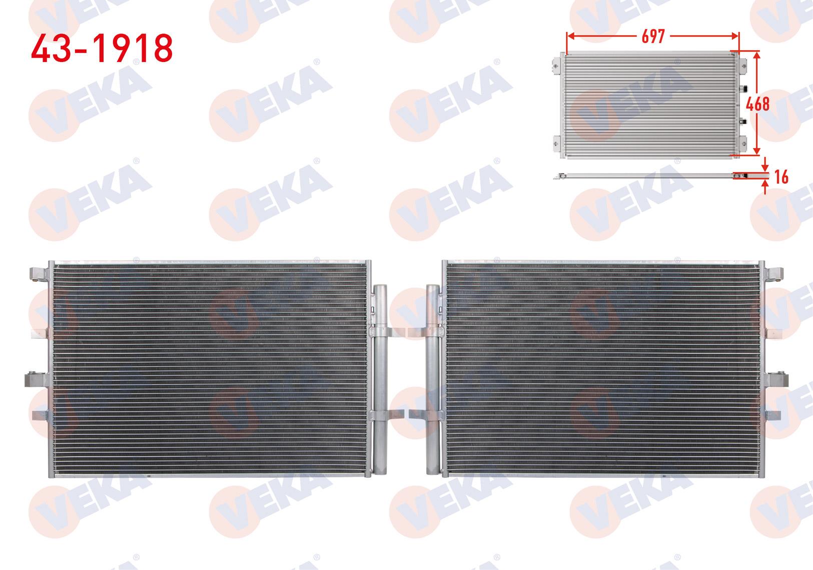 Klima Radyatörü Ford Transit V362 V363 (v363) 2.2 Tdcı 2014- Custom Ford Tourneo Custom/ Transit Bk2119710ab | Veka 431918