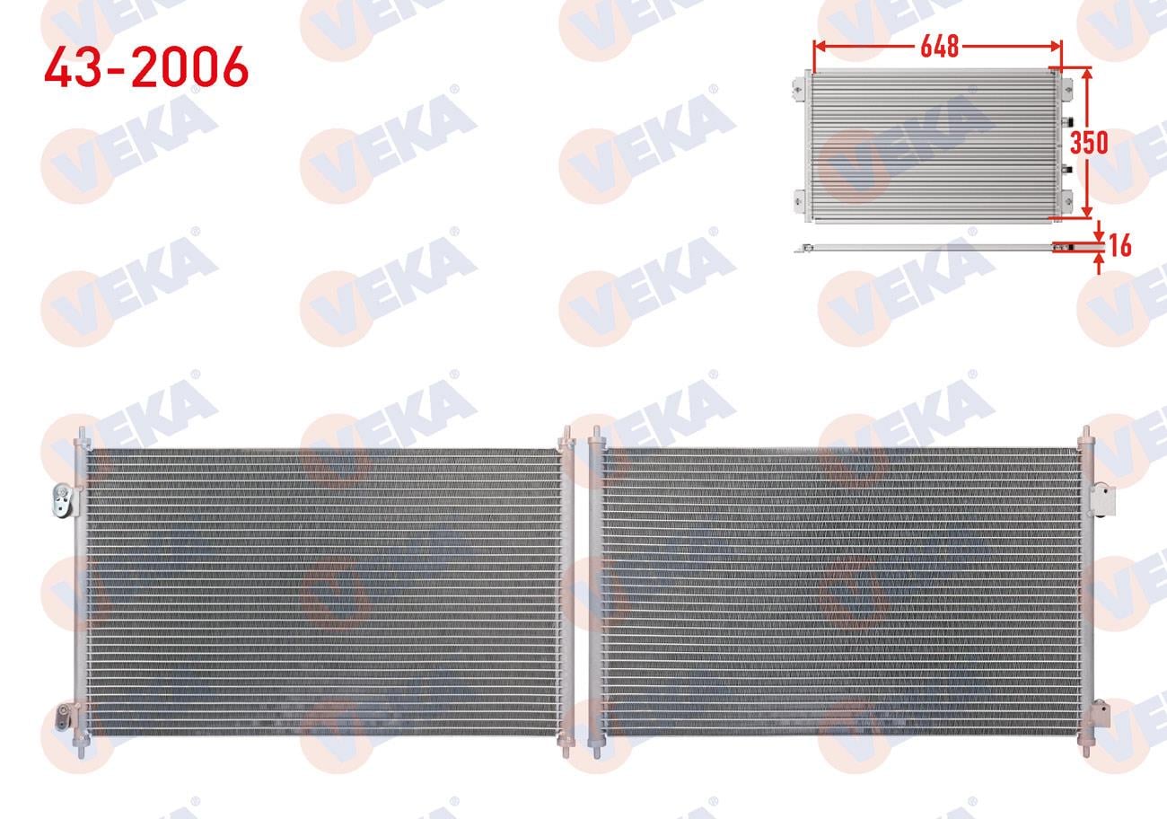 Klima Radyatörü Honda Cıvıc Vtec Vıı 00-06 80110s5at01 | Veka 432006