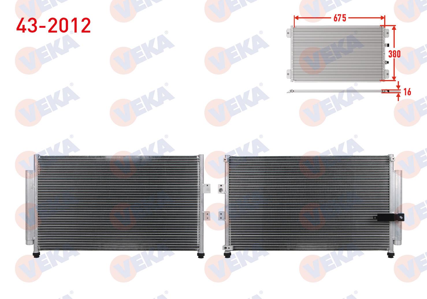 Klima Radyatörü Honda Cıvıc Vııı 1.6 Fd6 Sedan 4 Kapı 2007-2009 80110-snn-a44 80110snna44 | Veka 432012