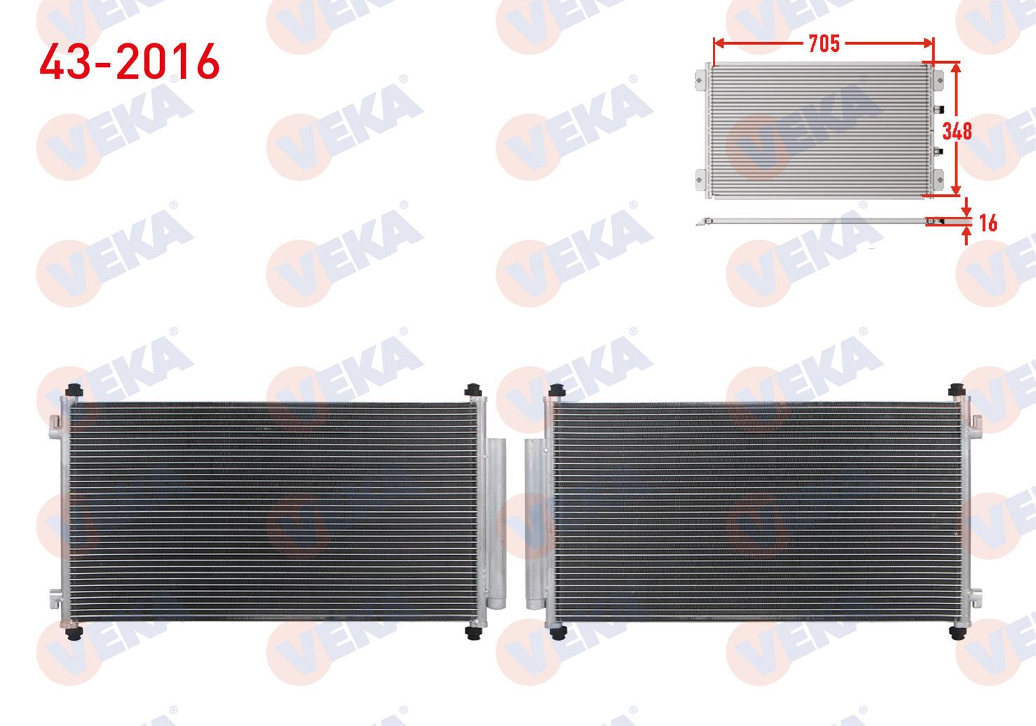 Klima Radyatörü Honda Crv Iıı 2.0 Ivtec 4x4 At Mt 06-12 | Veka 432016