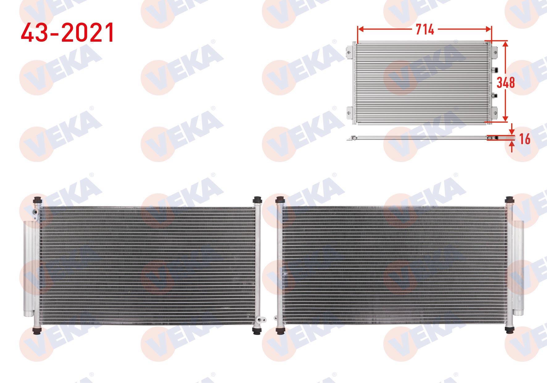 Klima Radyatörü Honda Cıty 1.3i 03-08 | Veka 432021