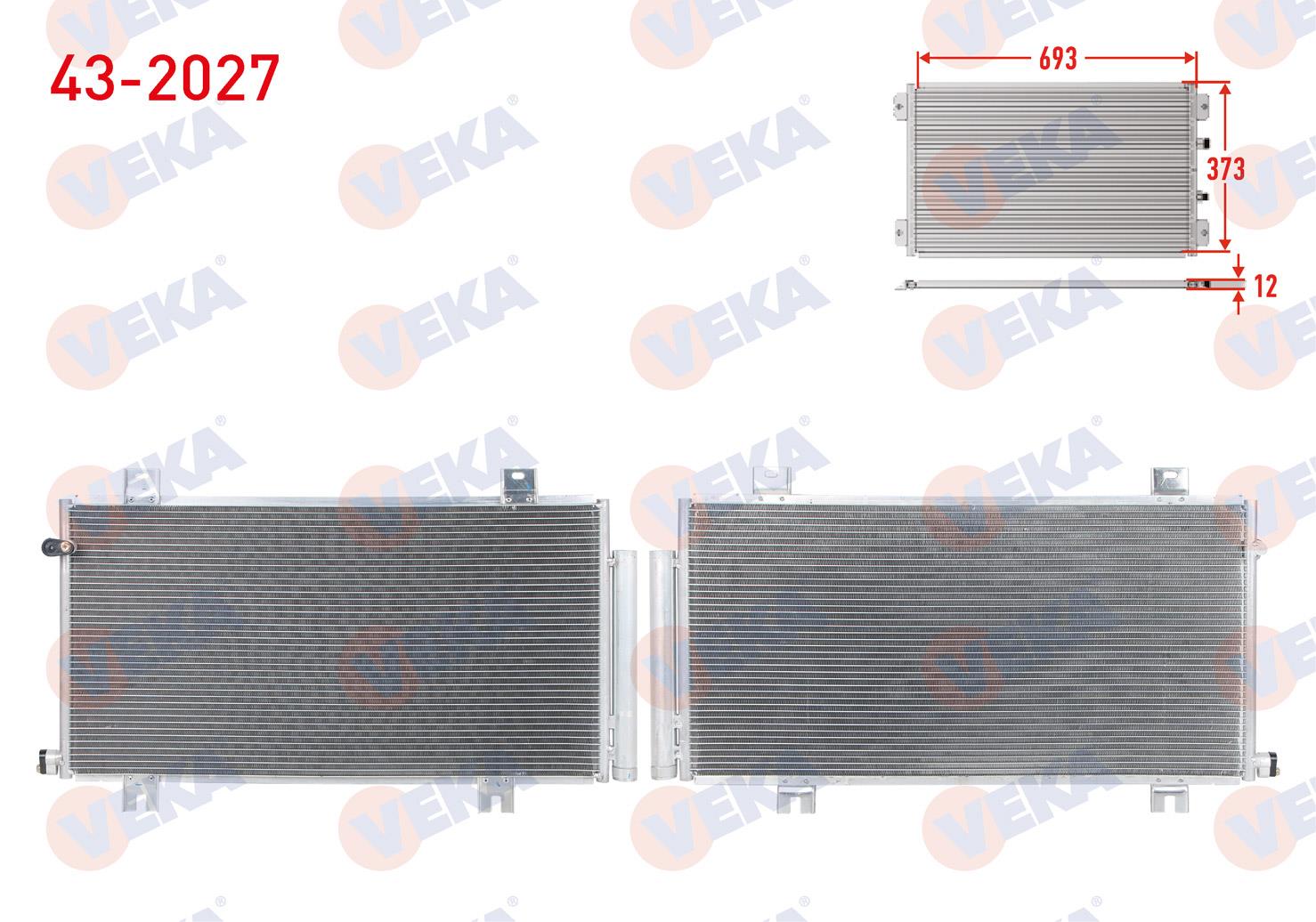 Klima Radyatörü Honda Cıvıc X (fc) 1.6 İ-dtec 2016- | Veka 432027