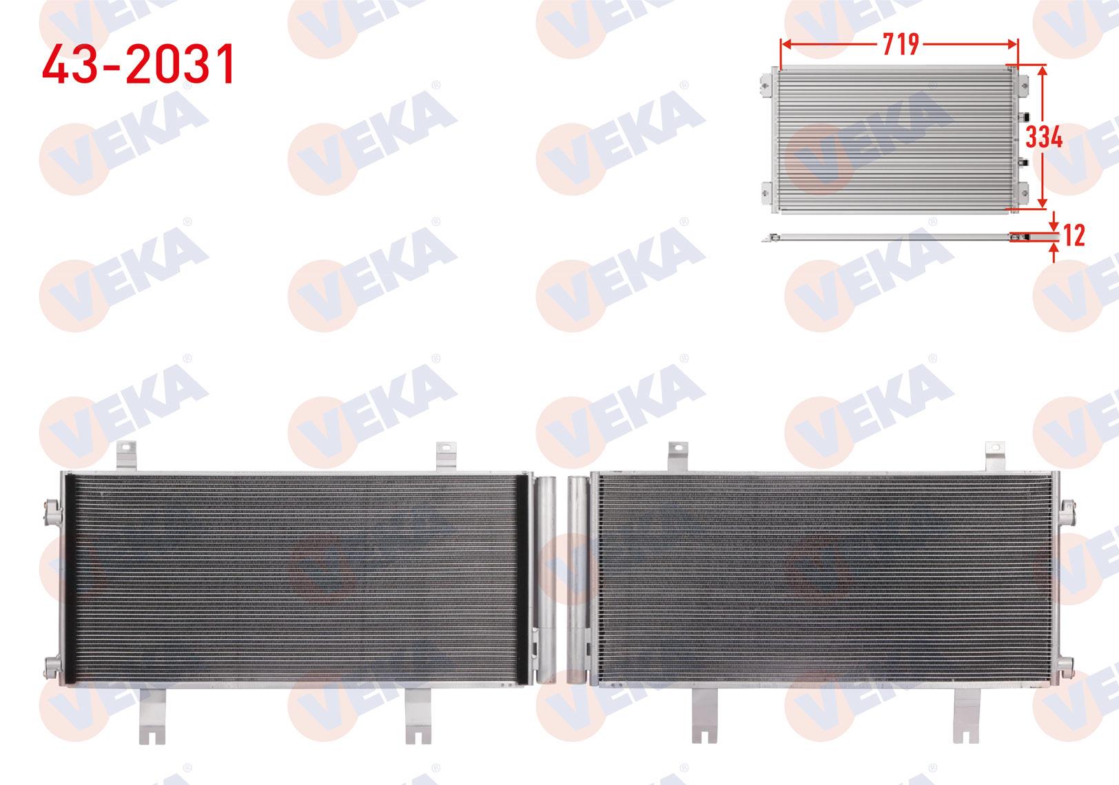 Klima Radyatörü Honda Accord X Sedan (cv) 1.5 Vtec A-t 2019- Veka 432031 | Veka 432031