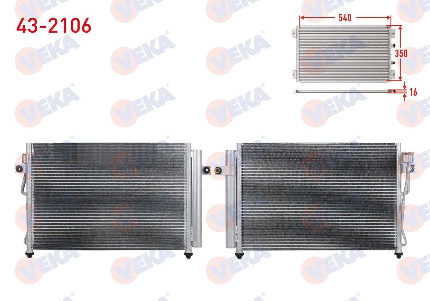 Klima Radyatörü Hyundai Getz Benzinli | 976061c100 | Veka 432106