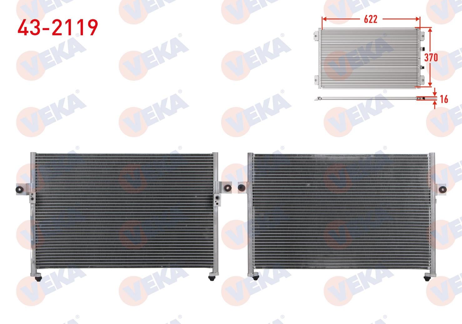 Klima Radyatörü Hyundai Starex 2,5crdı 1997/2007 Hyundai H100 | Veka 432119