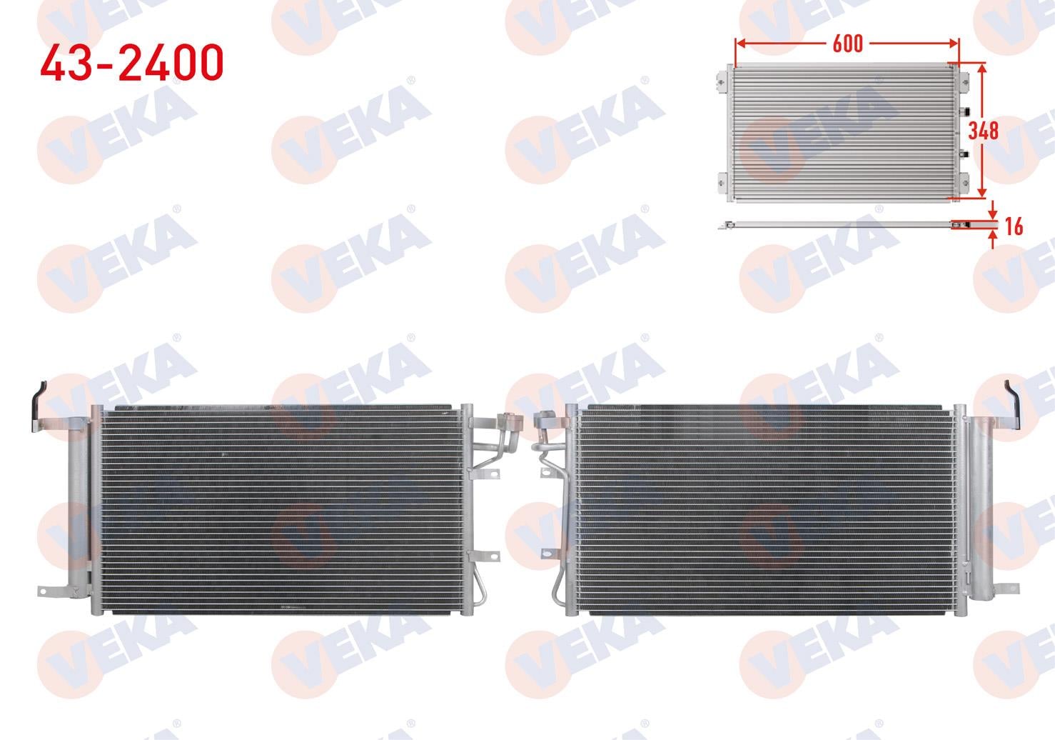Klima Radyatörü Kia Cerato (ld) 1.5 Crdı A-t/m-t 2004-2012 | Veka 432400