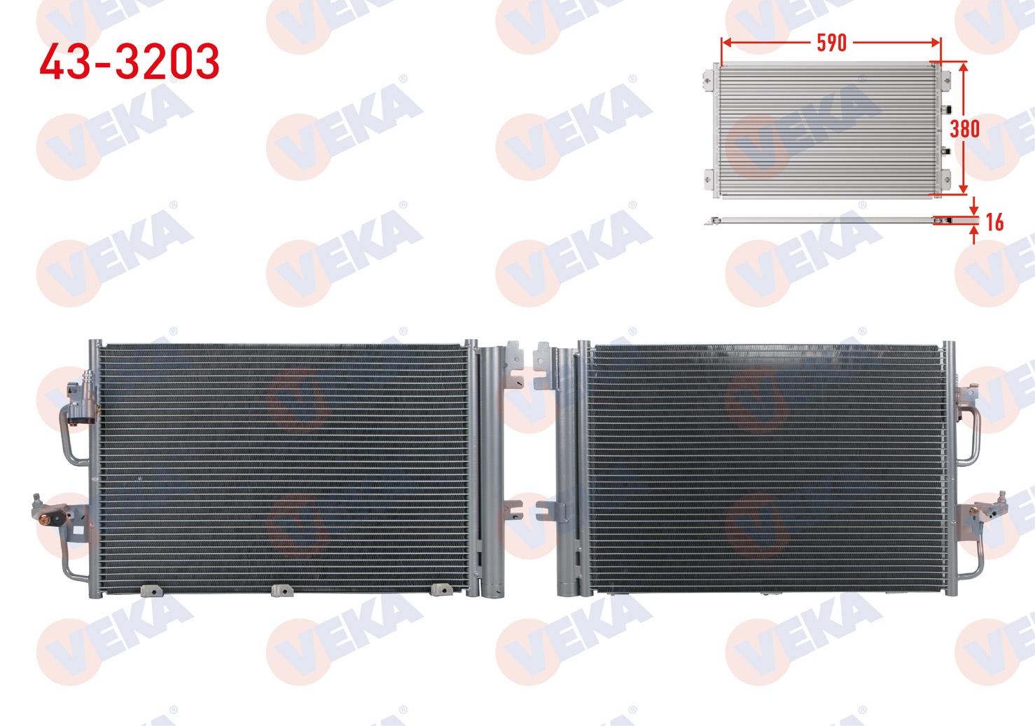 Klima Radyatörü Opel Astra H 1 4İ Zafira 2004 2010 | Veka 433203
