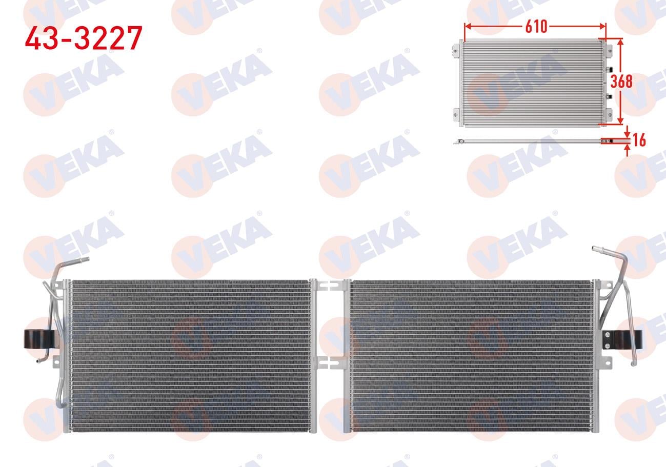 Klima Radyatörü Opel Vectra B 1 6İ 1999 2003 | Veka 433227