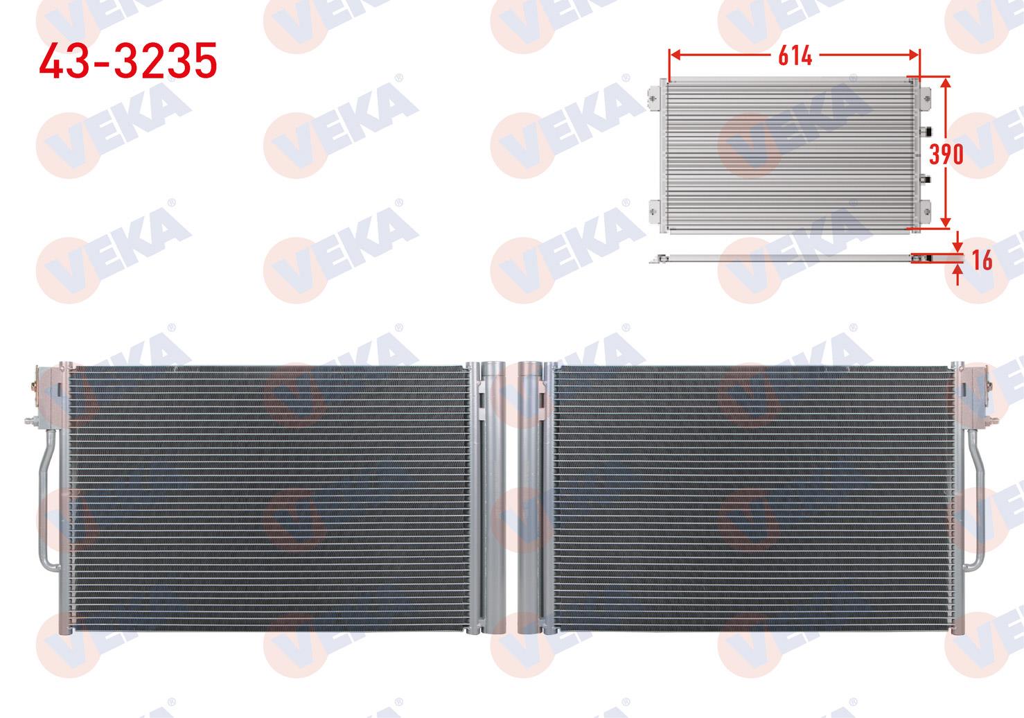 Klima Radyatörü Opel Insıgnıa B 1.5 1.6 Cdtı 2017- | Veka 433235