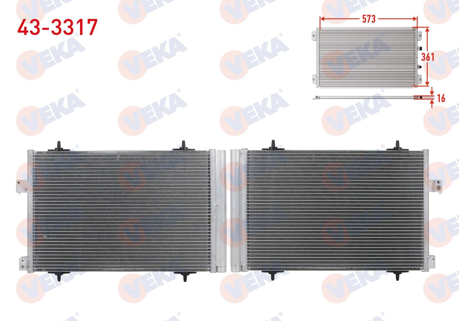 Klima Radyatörü Cıtroen C5 Iıı 2.0 Hdı 08-15 508 10 18 C5 Iıı 08-15 2.0hdı M T | Veka 433317