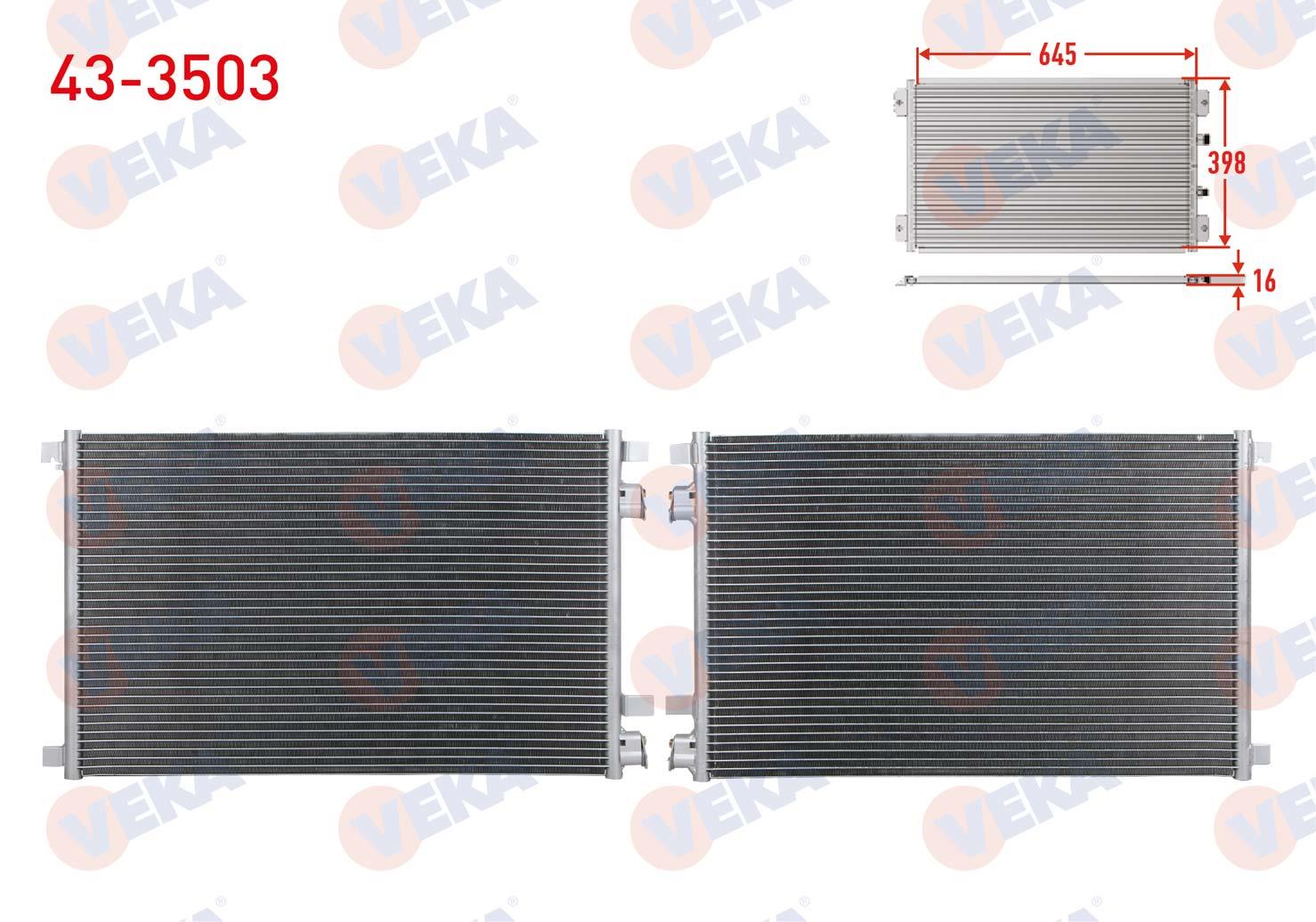 Klima Radyatörü Renault Megane 2 1.5 Dci Veka433503 | Veka 433503