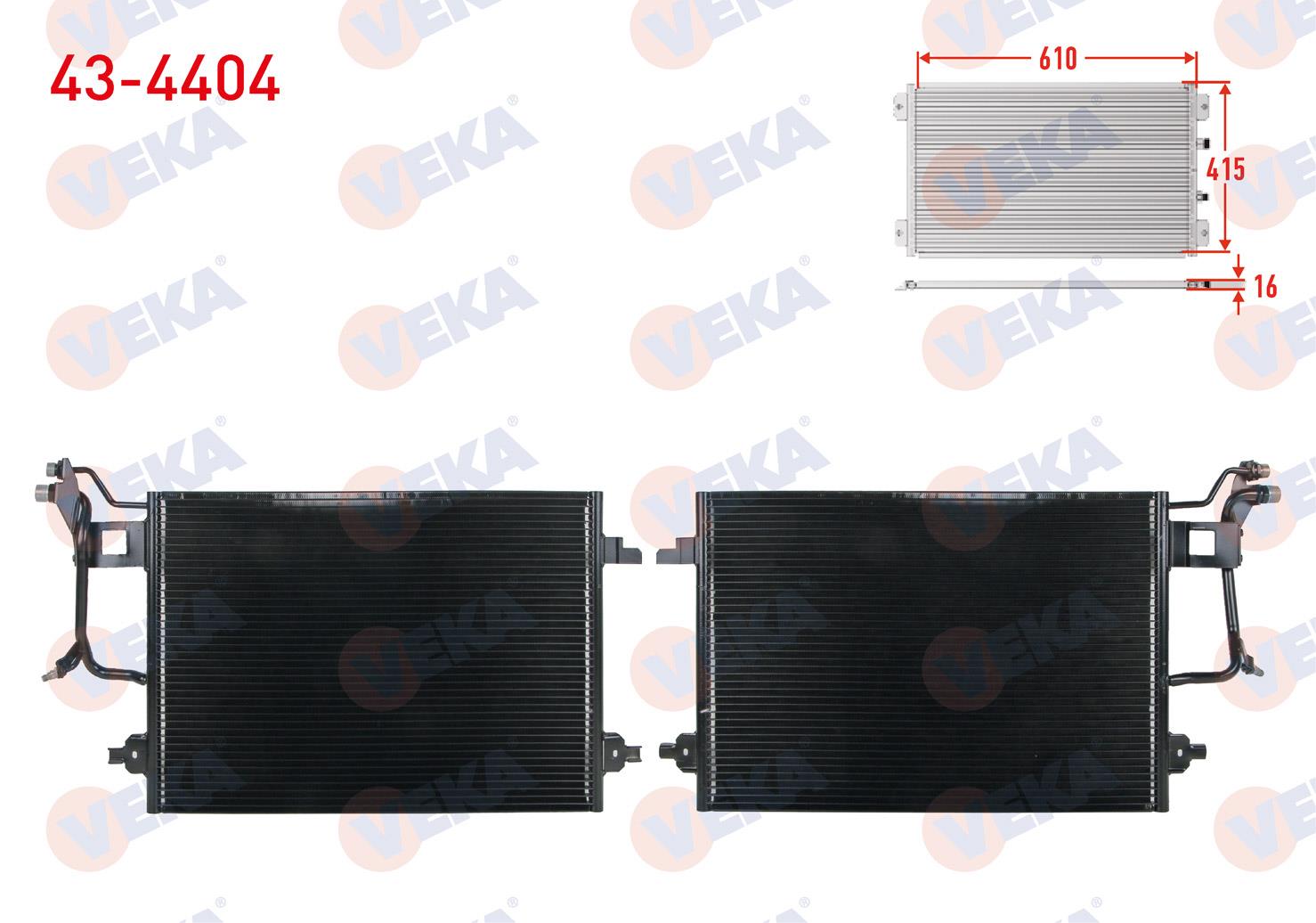 Klima Radyatörü Vw Passat (3b2) 1.8 A-t/m-t 1996-2000 Audi Audı | Veka 434404