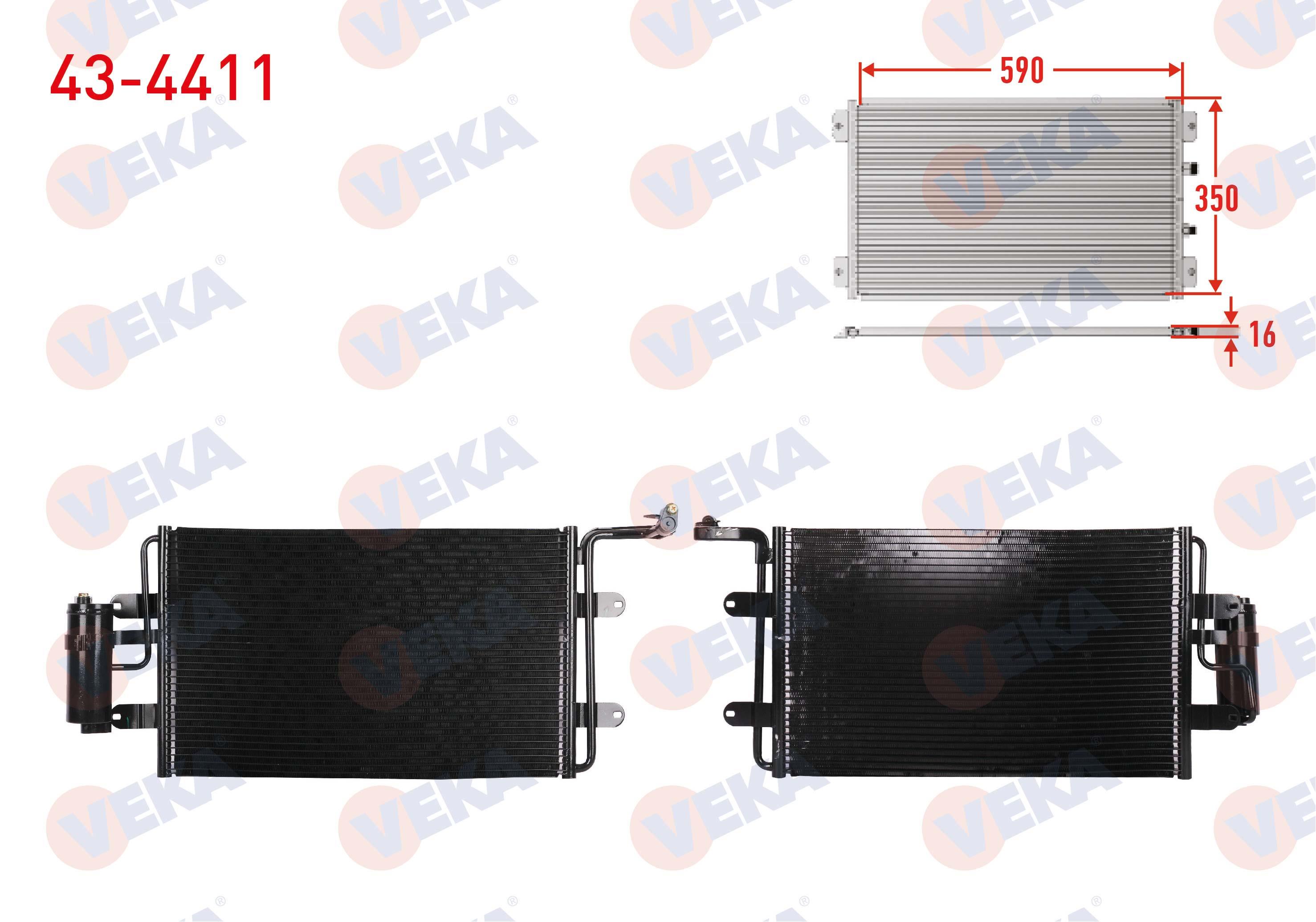 Klima Radyatörü (tüplü) Vw Golf Bora 4 Seat Leon Skoda Octavıa Bora Golf Iv X Audi A3 Tt Toledo Iı Seat. Leon | Veka 434411
