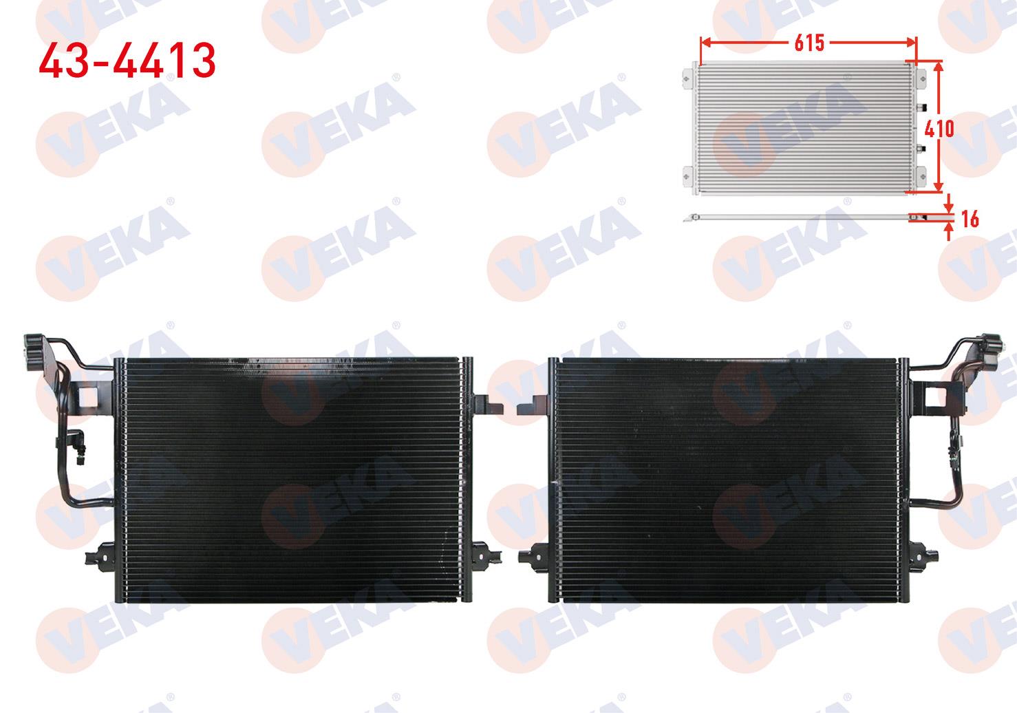 Klima Radyatörü Vw Passat (3b3) 1.8 A-t/m-t 2000-2005 | Veka 434413