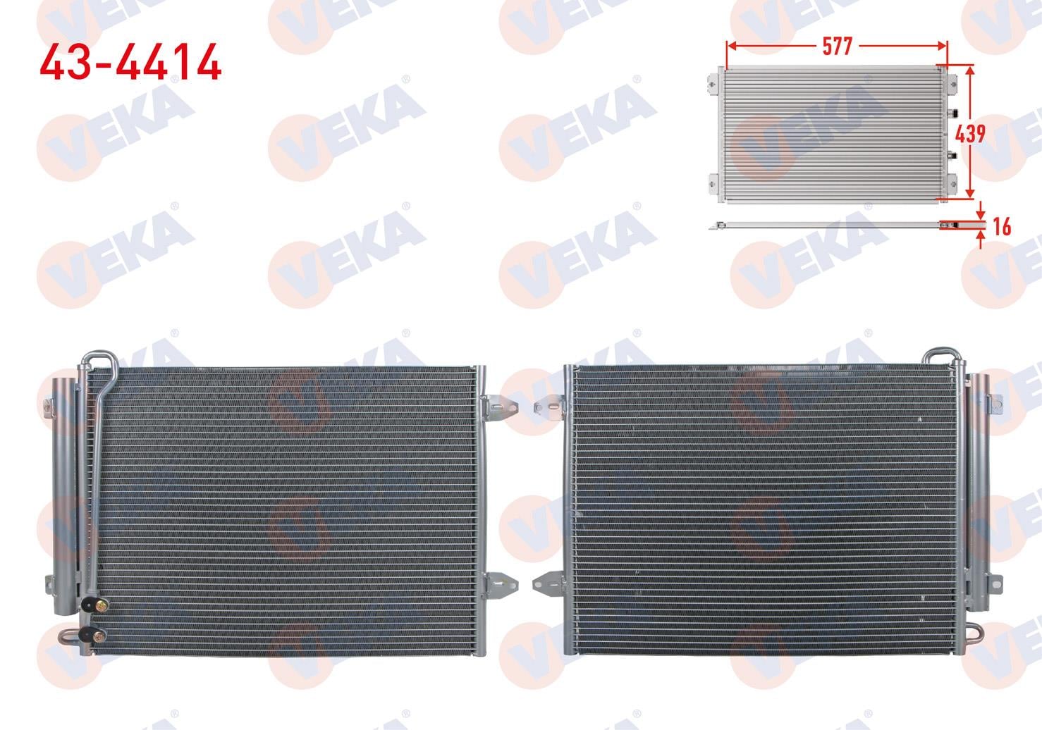 Klima Radyatörü Vw Passat Cc 1,6 Fsı Kale342305 (r)-klima Kon3c0820411ch-veka 434414-3c0820411c | Veka 434414