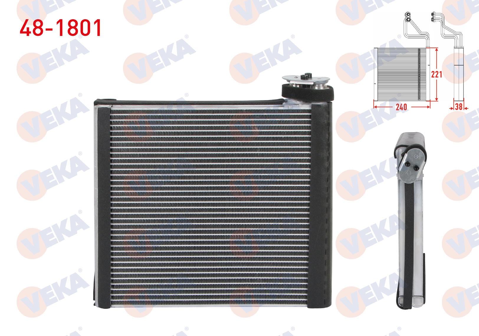 Klima Radyatörü Evaporatörü Fıat Ducato 06-14 2.2 Mjt 2.3 Mjt 3.0 Mjt | Veka 481801