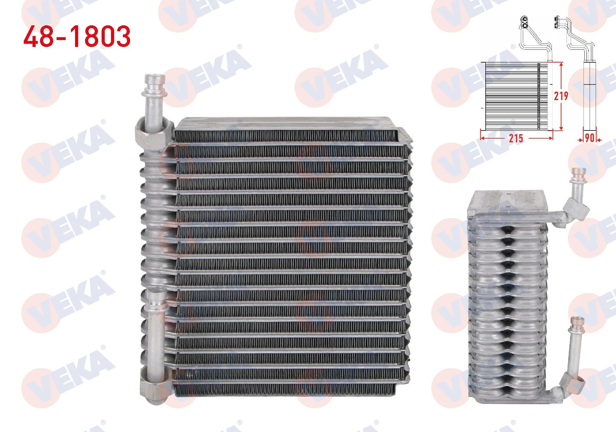 Klima Radyatörü Evaporatörü Borulu 219x215x90 Fıat Albea 1.3 Jtd 1.4 2003-2007 Palio 1.6i 16v 1.7 Td 1996-2005 | Veka 481803